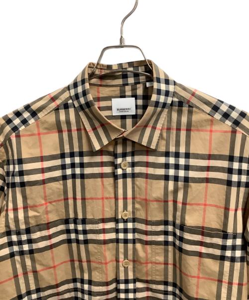 BURBERRY（バーバリー）BURBERRY (バーバリー) 長袖シャツ ブラウン サイズ:XLの古着・服飾アイテム