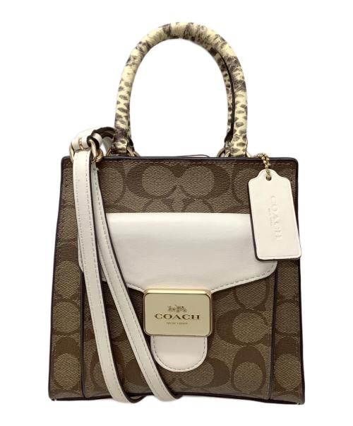 COACH（コーチ）COACH (コーチ) 2WAYショルダーバッグ ブラウンの古着・服飾アイテム