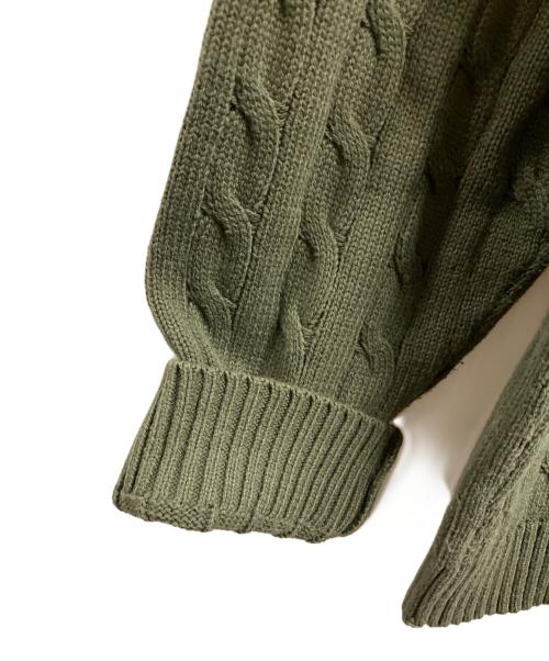 LACOSTE（ラコステ）LACOSTE (ラコステ) 厚手ニット グリーン サイズ:Mの古着・服飾アイテム