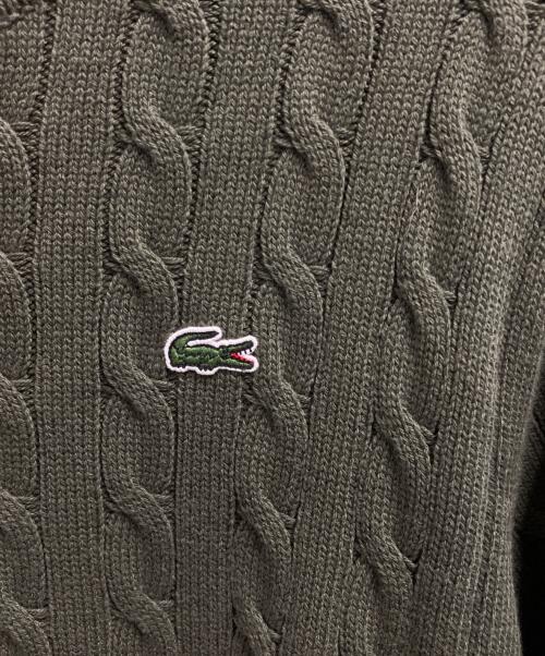 LACOSTE（ラコステ）LACOSTE (ラコステ) 厚手ニット グリーン サイズ:Mの古着・服飾アイテム