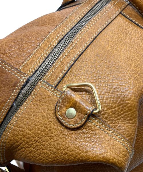 Gold Pfeil（ゴールドファイル）Gold Pfeil (ゴールドファイル) レザーボストンバッグ ブラウンの古着・服飾アイテム