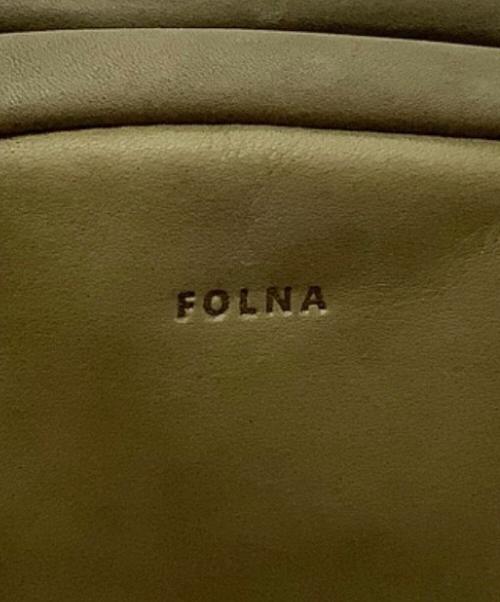 folna（フォルナ）folna (フォルナ) ソフトレザーボストンバッグ グリーンの古着・服飾アイテム
