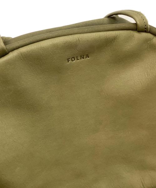 folna（フォルナ）folna (フォルナ) ソフトレザーボストンバッグ グリーンの古着・服飾アイテム