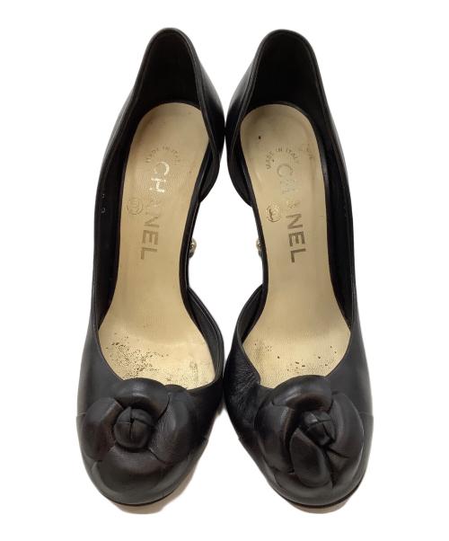 CHANEL（シャネル）CHANEL (シャネル) ヒールパンプス ブラック サイズ:36Cの古着・服飾アイテム