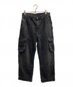DIESELディーゼル）の古着「デニムカーゴパンツ」｜ブラック