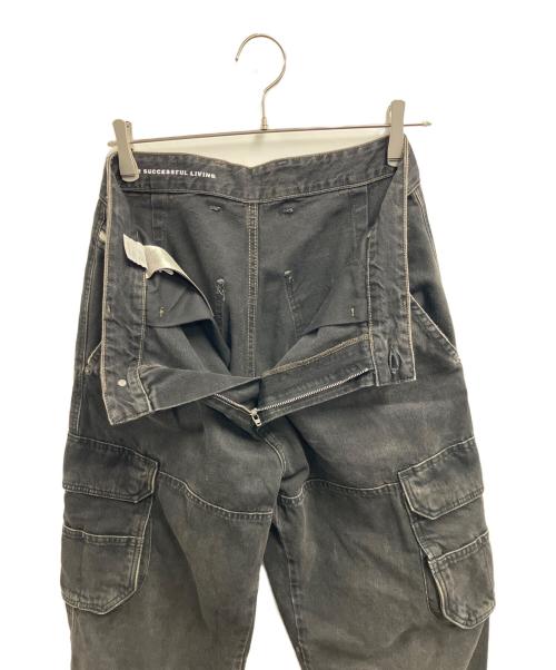 DIESEL（ディーゼル）DIESEL (ディーゼル) デニムカーゴパンツ ブラック サイズ:W28の古着・服飾アイテム
