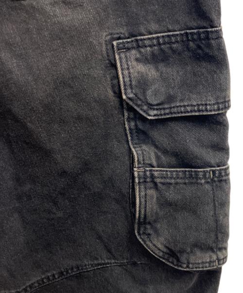 DIESEL（ディーゼル）DIESEL (ディーゼル) デニムカーゴパンツ ブラック サイズ:W28の古着・服飾アイテム