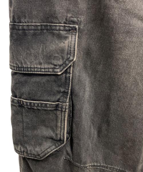 DIESEL（ディーゼル）DIESEL (ディーゼル) デニムカーゴパンツ ブラック サイズ:W28の古着・服飾アイテム