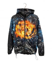 DIESEL（ディーゼル）の古着「ナイロンジャケット」｜ネイビー×オレンジ
