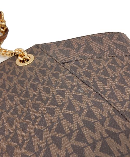 MICHAEL KORS（マイケルコース）MICHAEL KORS (マイケルコース) チェーントートバッグ ブラウンの古着・服飾アイテム