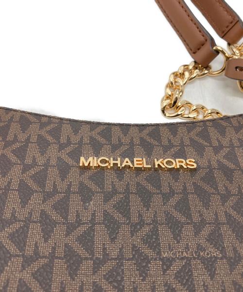 MICHAEL KORS（マイケルコース）MICHAEL KORS (マイケルコース) チェーントートバッグ ブラウンの古着・服飾アイテム