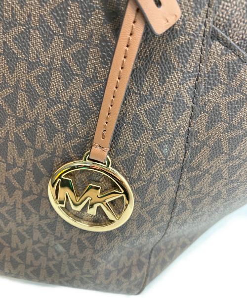 MICHAEL KORS（マイケルコース）MICHAEL KORS (マイケルコース) チェーントートバッグ ブラウンの古着・服飾アイテム