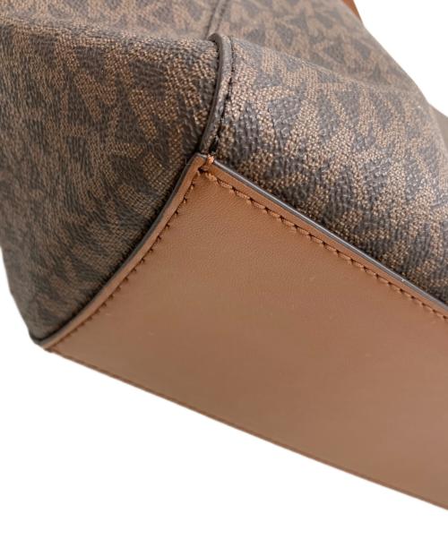 MICHAEL KORS（マイケルコース）MICHAEL KORS (マイケルコース) チェーントートバッグ ブラウンの古着・服飾アイテム