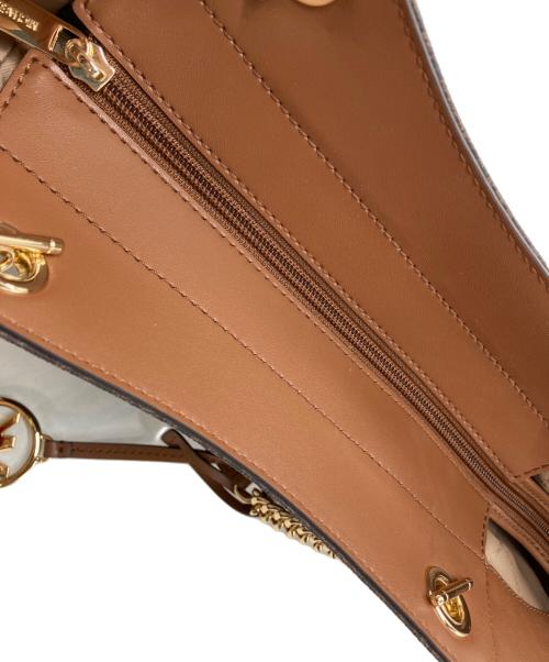 MICHAEL KORS（マイケルコース）MICHAEL KORS (マイケルコース) チェーントートバッグ ブラウンの古着・服飾アイテム