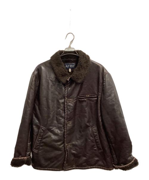 ARMANI JEANS（アルマーニジーンズ）ARMANI JEANS (アルマーニジーンズ) ジャケット ブラウン サイズ:38の古着・服飾アイテム