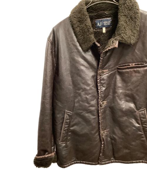 ARMANI JEANS（アルマーニジーンズ）ARMANI JEANS (アルマーニジーンズ) ジャケット ブラウン サイズ:38の古着・服飾アイテム