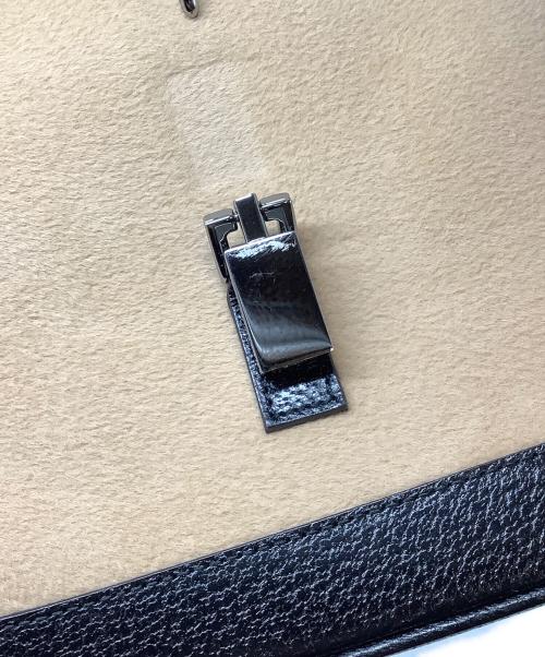 GUCCI（グッチ）GUCCI (グッチ) ハンドバッグ ベージュ×ブラックの古着・服飾アイテム