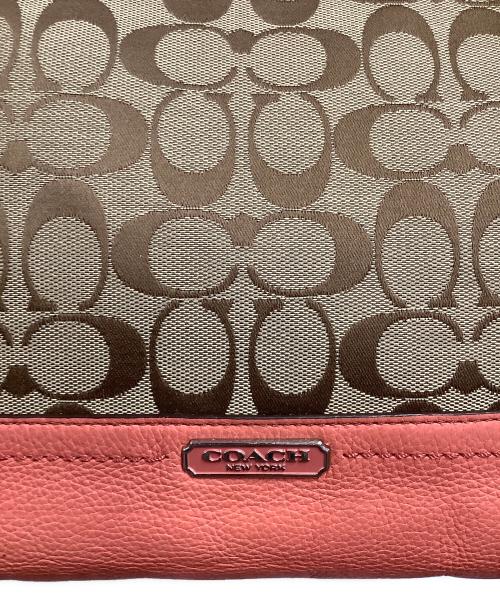 COACH（コーチ）COACH (コーチ) トートバッグ ベージュ×ピンクの古着・服飾アイテム