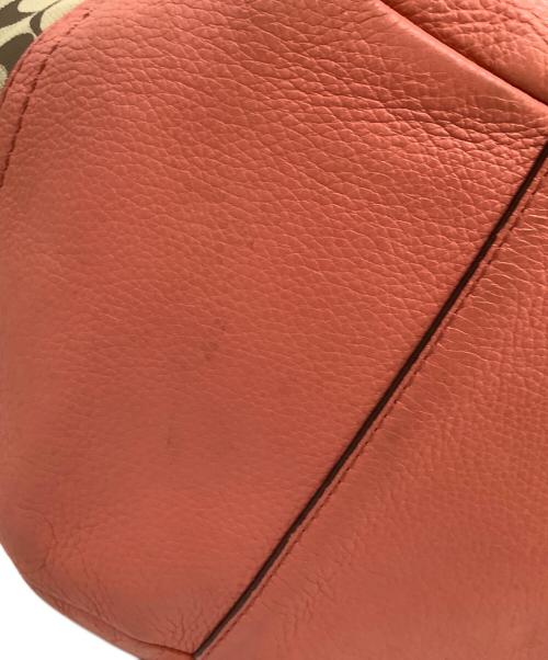 COACH（コーチ）COACH (コーチ) トートバッグ ベージュ×ピンクの古着・服飾アイテム