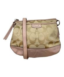 COACH（コーチ）の古着「ショルダーバッグ」｜ベージュ×ピンク