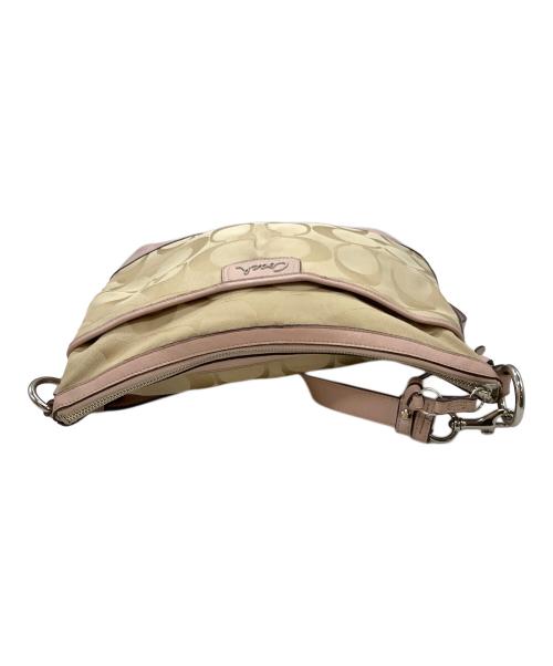 COACH（コーチ）COACH (コーチ) ショルダーバッグ ベージュ×ピンクの古着・服飾アイテム