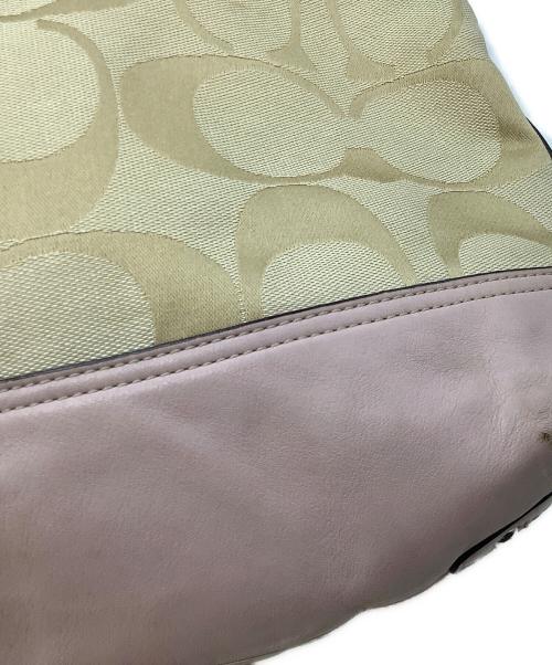 COACH（コーチ）COACH (コーチ) ショルダーバッグ ベージュ×ピンクの古着・服飾アイテム