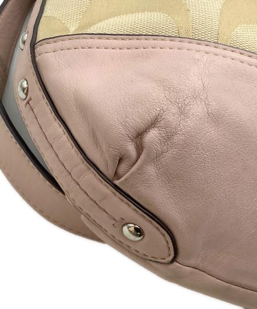 COACH（コーチ）COACH (コーチ) ショルダーバッグ ベージュ×ピンクの古着・服飾アイテム