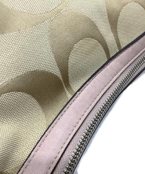 COACH（コーチ）COACH (コーチ) ショルダーバッグ ベージュ×ピンクの古着・服飾アイテム