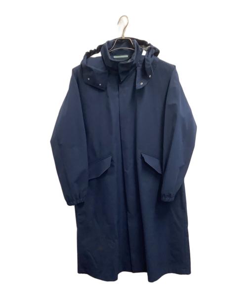 DESCENTE（デサント）DESCENTE (デサント) スタンドカラーコート ブルー サイズ:Mの古着・服飾アイテム