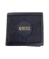 GUCCI（グッチ）の古着「ロゴ2つ折り財布」｜ブラック