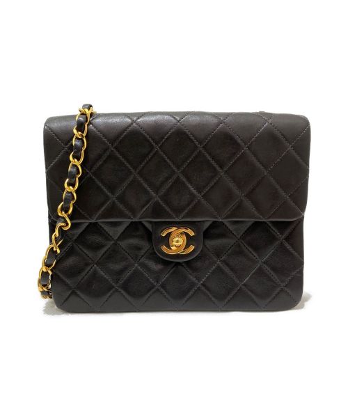 CHANEL（シャネル）CHANEL (シャネル) シングルフラップマトラッセ ブラック サイズ:20の古着・服飾アイテム