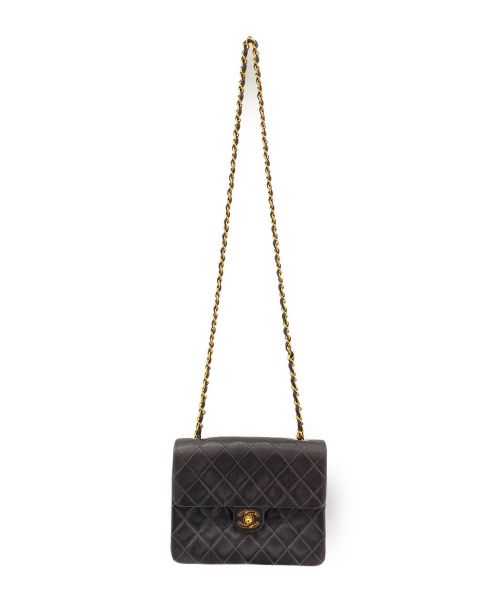 CHANEL（シャネル）CHANEL (シャネル) シングルフラップマトラッセ ブラック サイズ:20の古着・服飾アイテム