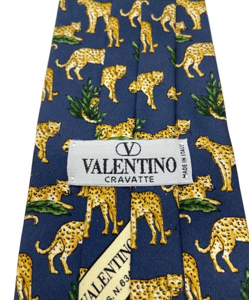 VALENTINO（ヴァレンティノ）VALENTINO (ヴァレンティノ) 総柄ネクタイ ネイビー サイズ:- 未使用品の古着・服飾アイテム