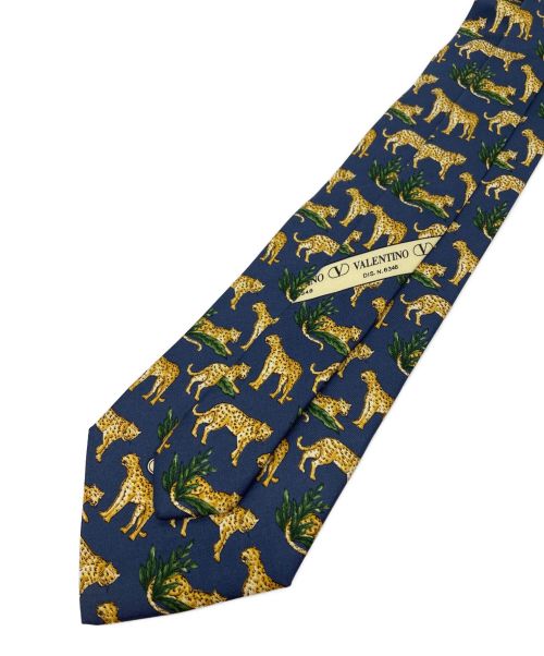 VALENTINO（ヴァレンティノ）VALENTINO (ヴァレンティノ) 総柄ネクタイ ネイビー サイズ:- 未使用品の古着・服飾アイテム