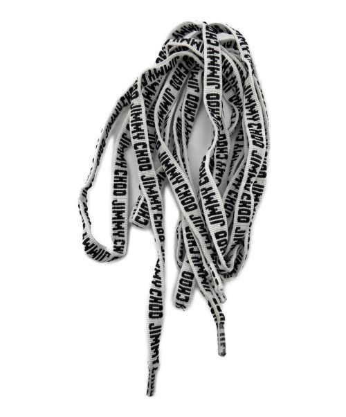 JIMMY CHOO（ジミーチュウ）JIMMY CHOO (ジミーチュウ) レザースニーカー ホワイト サイズ:41 2/1の古着・服飾アイテム