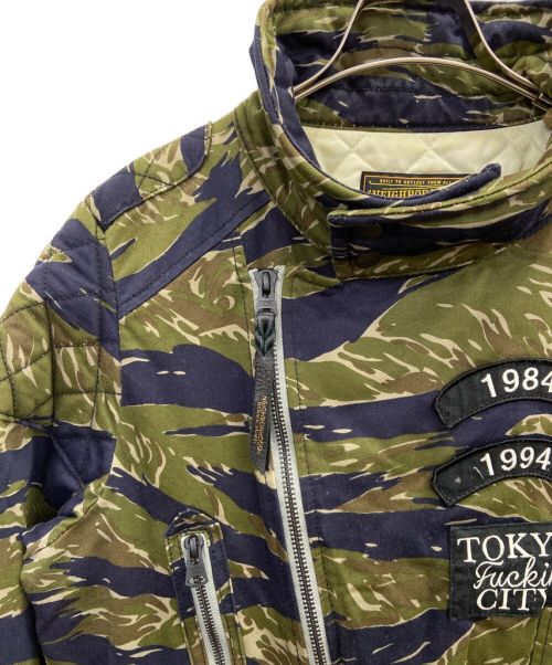 NEIGHBORHOOD（ネイバーフッド）NEIGHBORHOOD (ネイバーフッド) Hysteric Glamour (ヒステリックグラマー) THUNDER BOLT-2 C-JKT グリーン サイズ:Mの古着・服飾アイテム