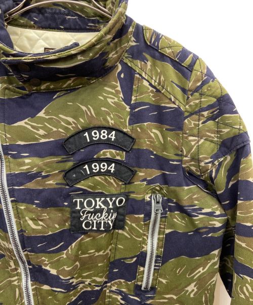 NEIGHBORHOOD（ネイバーフッド）NEIGHBORHOOD (ネイバーフッド) Hysteric Glamour (ヒステリックグラマー) THUNDER BOLT-2 C-JKT グリーン サイズ:Mの古着・服飾アイテム