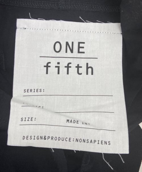 ONE FIFTH（ワンフィフス）ONE fifth (ワンフィフス) プルオーバーパーカー ブラック サイズ:FREEの古着・服飾アイテム