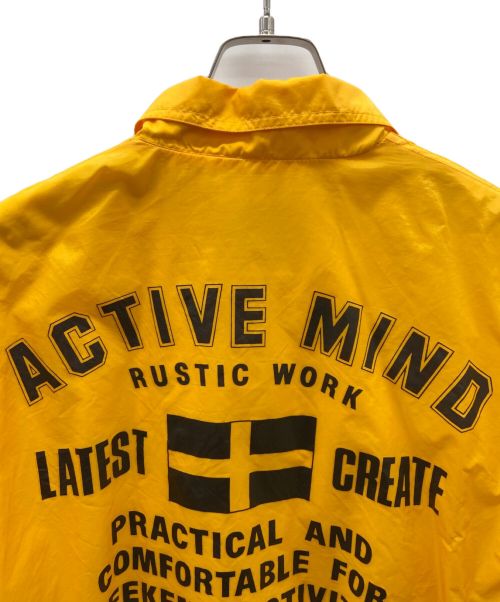 GAVIAL（ガヴィル）GAVIAL (ガヴィル) コーチジャケット イエロー サイズ:Lの古着・服飾アイテム