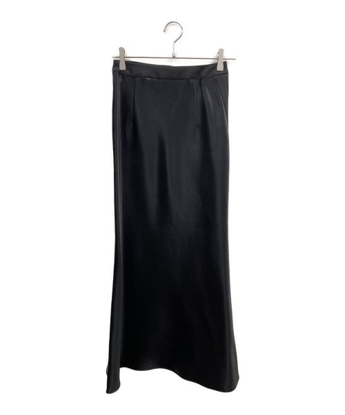 CINOH（チノ）CINOH (チノ) BLACK FORMAL BONDING ACETATE SATIN MARMAID SKIRT ブラック サイズ:FREEの古着・服飾アイテム