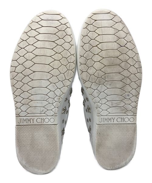 JIMMY CHOO（ジミーチュウ）JIMMY CHOO (ジミーチュウ) レザースニーカー Cash OSX ホワイト サイズ:42の古着・服飾アイテム
