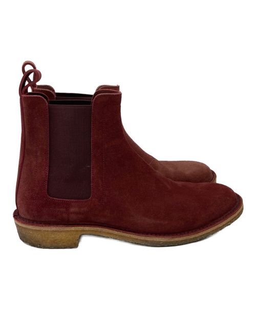 BOTTEGA VENETA（ボッテガベネタ）BOTTEGA VENETA (ボッテガベネタ) サイドゴアブーツ ボルドー サイズ:40　2／1の古着・服飾アイテム