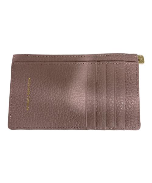 LEATHER JEWELS（レザージュエルズ）LEATHER JEWELS (レザージュエルズ) L字型ウォレット ピンク×ホワイトの古着・服飾アイテム