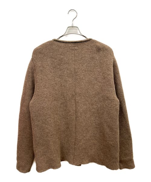 STOCKERPOINT（ストッカーポイント）STOCKERPOINT (ストッカーポイント) ニットカーディガン ブラウン サイズ:54の古着・服飾アイテム