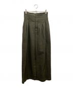 RIM.ARKリムアーク）の古着「High waist slit SK」｜オリーブ