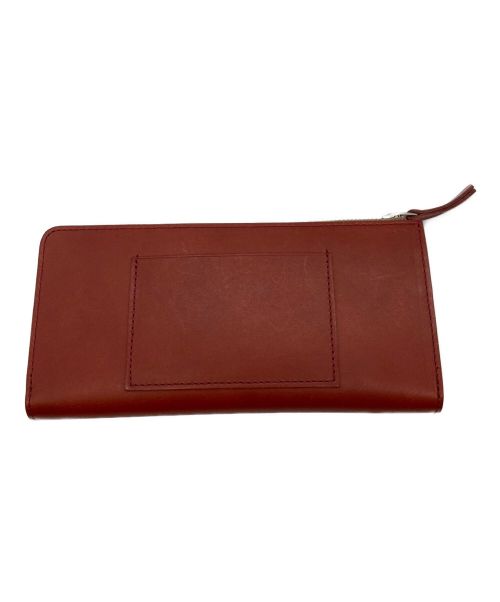 MARGARET HOWELL idea（マーガレット ハウエル アイディア）MARGARET HOWELL idea (マーガレット ハウエル アイディア) Ｌ字ファスナーウォレット レッドの古着・服飾アイテム