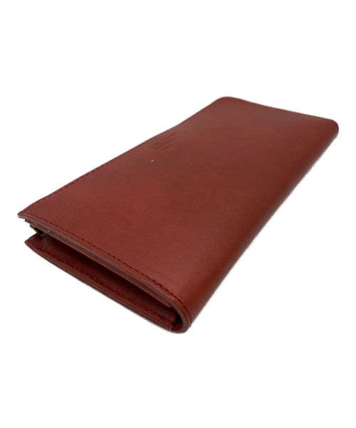 MARGARET HOWELL idea（マーガレット ハウエル アイディア）MARGARET HOWELL idea (マーガレット ハウエル アイディア) Ｌ字ファスナーウォレット レッドの古着・服飾アイテム