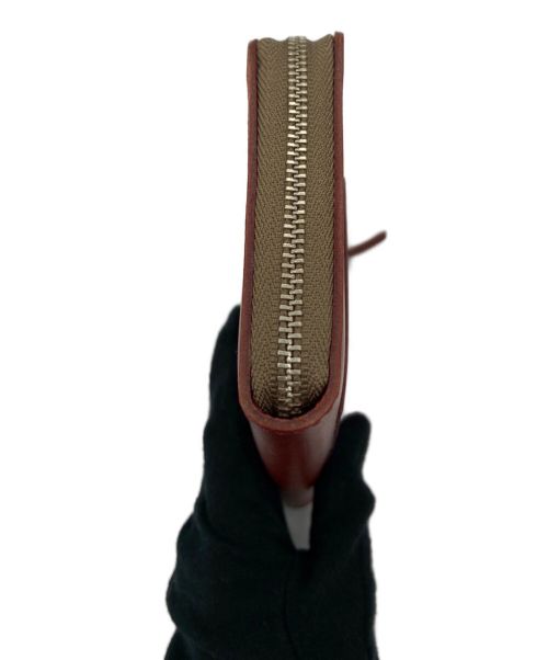 MARGARET HOWELL idea（マーガレット ハウエル アイディア）MARGARET HOWELL idea (マーガレット ハウエル アイディア) Ｌ字ファスナーウォレット レッドの古着・服飾アイテム