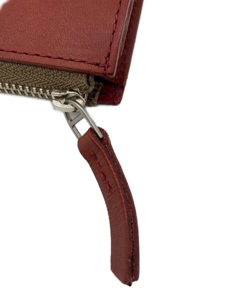 MARGARET HOWELL idea（マーガレット ハウエル アイディア）MARGARET HOWELL idea (マーガレット ハウエル アイディア) Ｌ字ファスナーウォレット レッドの古着・服飾アイテム
