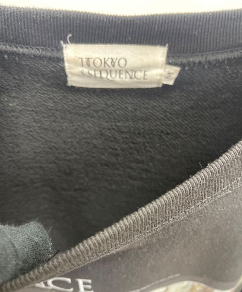 TOKYO SEQUENCE（トウキョウ シークエンス）TOKYO SEQUENCE (トウキョウ シークエンス) クルーネックスウェット ブラック サイズ:Mの古着・服飾アイテム